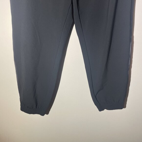 Athleta Metropolis Jogger Black Womens Draw String Waist Size 12 Side Strip - Picture 4 of 13
